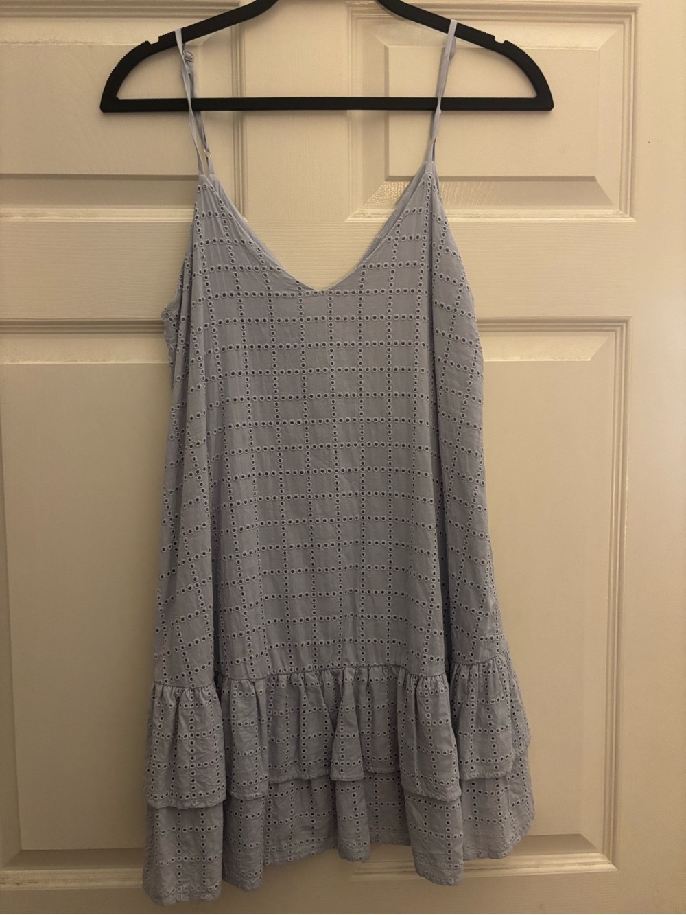 periwinkle eyelet dress